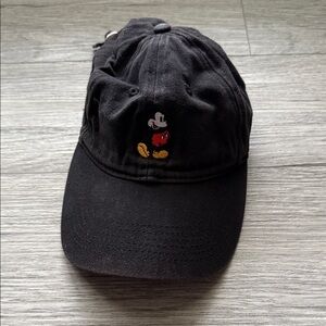Disney Black Cap with Mickey Design